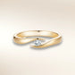 Verlobungsring TWIST Gelbgold 585 mit Diamant in Spannfassung – Trauringmacher München & Freising