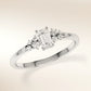 Verlobungsring MIRA EMERALD Platin 950 mit Diamant im Smaragdschliff & Seitendiamanten – Trauringmacher München & Freising