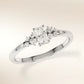 Verlobungsring MIRA RADIANT Platin 950 mit Radiant-Diamant & Seitendiamanten – Trauringmacher München & Freising