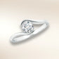 Verlobungsring SWING Platin 950 mit Diamant 0,25 ct – Trauringmacher München & Freising