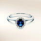 Verlobungsring WINDSOR Platin 950 mit Saphir & Diamanten – Trauringmacher München & Freising