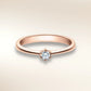 Verlobungsring FRIDRICH Roségold 585 mit Diamant 0,25 ct, Solitär in 6er-Krappenfassung – Trauringmacher München & Freising