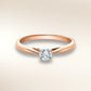 Verlobungsring HABITI Roségold 585 mit Diamant 0,25 ct, Solitär in Krappenfassung – Trauringmacher München & Freising