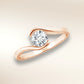 Verlobungsring SWING Roségold 585 mit Diamant 0,25 ct – Trauringmacher München & Freising