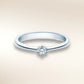 Verlobungsring FRIDRICH Weißgold 585 mit Diamant 0,25 ct, Solitär in 6er-Krappenfassung – Trauringmacher München & Freising