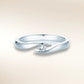 Verlobungsring TWIST Weißgold 585 mit Diamant in Spannfassung – Trauringmacher München & Freising