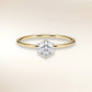 Verlobungsring EILEN Gelbgold 585, schmale Ringschiene mit Solitär-Brillant – Trauringmacher München & Freising