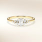Verlobungsring MIRA EMERALD Gelbgold 585, Diamant im Smaragdschliff mit Seitendiamanten – Trauringmacher München & Freising