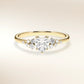 Verlobungsring MIRA HERZ Gelbgold 585, Diamant in Herzform mit Seitendiamanten – Trauringmacher München & Freising
