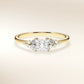Verlobungsring MIRA PRINCESS Gelbgold 585, Princess-Diamant mit Seitendiamanten – Trauringmacher München & Freising