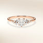 Verlobungsring MIRA HERZ Roségold 585, Diamant in Herzform mit Seitendiamanten – Trauringmacher München & Freising