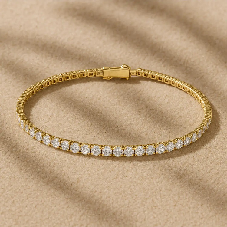 Armband Gelbgold GG Diamantarmband Diamanten Preisgünstig Poliert Hochwertig Rotgold 