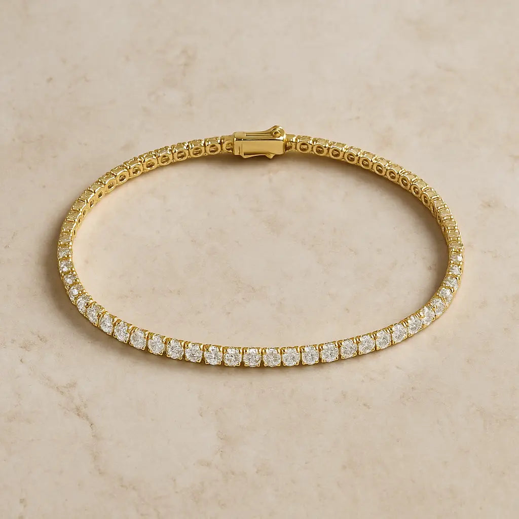 Armband Gelbgold Diamanten Hochwertig Diamantarmband Hochwertig Gold GG