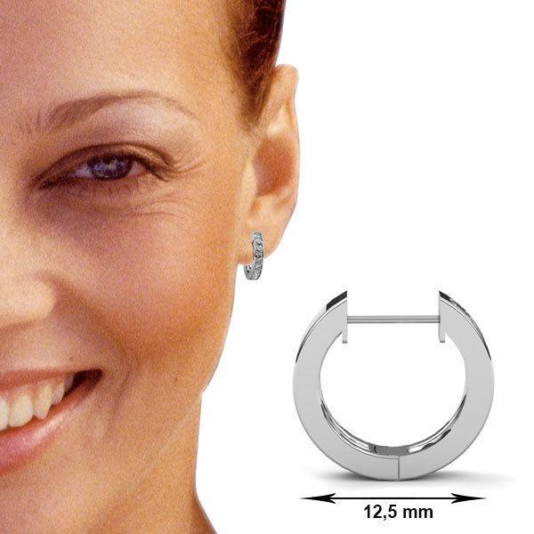 Creolen Gelbgold 750/- 18ct mit Diamanten zus. 0.29ct | TM-1754-GG - Trauringmacher