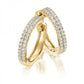 Creolen Gelbgold 750/- 18ct mit Diamanten zus. 1.00ct | TM-1755-GG - Trauringmacher