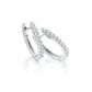 Creolen Weißgold 750/- 18ct mit Diamanten zus. 0.22ct | TM-1756-WG - Trauringmacher