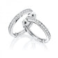 Creolen Weißgold 750/- 18ct mit Diamanten zus. 0.56ct | TM-1754-WG - Trauringmacher