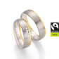 FAIR TRADE GOLD Trauringe Bicolor mit Diamanten - Trauringmacher