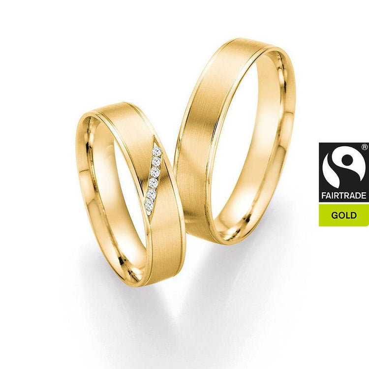 FAIR TRADE GOLD Trauringe Gelbgold mit Diamanten - Trauringmacher