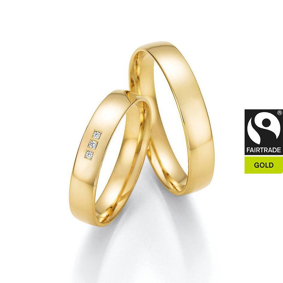 FAIR TRADE GOLD Trauringe Gelbgold mit Diamanten - Trauringmacher