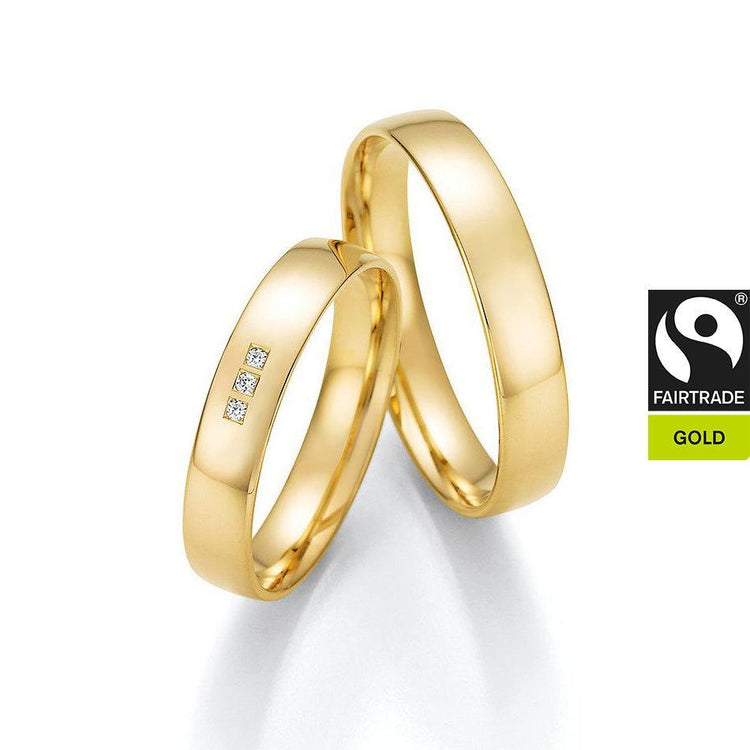 FAIR TRADE GOLD Trauringe Gelbgold mit Diamanten - Trauringmacher