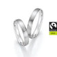 FAIR TRADE GOLD Trauringe Weißgold mit Diamant - Trauringmacher
