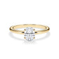 Verlobungsring Oval Hidden Halo Gelbgold/- 750 mit Diamant ab 0.50ct