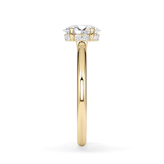 Verlobungsring Gelbgold 585 mit Diamant I AMORE OVAL