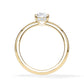 Verlobungsring Oval Hidden Halo Gelbgold/- 750 mit Diamant ab 0.50ct
