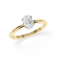 Verlobungsring Oval Hidden Halo Gelbgold/- 750 mit Diamant ab 0.50ct