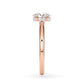 Verlobungsring Oval Hidden Halo Rosegold/- 750 mit Diamant ab 0.50ct