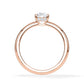 Verlobungsring Oval Hidden Halo Rosegold/- 750 mit Diamant ab 0.50ct