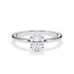 Verlobungsring Oval Hidden Halo Weissgold/- 750 mit Diamant ab 0.50ct