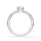 Verlobungsring Oval Hidden Halo Weissgold/- 750 mit Diamant ab 0.50ct