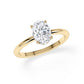 Verlobungsring Oval Hidden Halo Gelbgold/- 750 mit Diamant ab 1.00ct