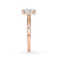 Verlobungsring Oval Hidden Halo Rosegold/- 750 mit Diamant ab 1.00ct