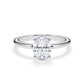 Verlobungsring Oval Hidden Halo Weißgold/- 750 mit Diamant ab 1.00ct