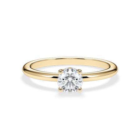 Verlobungsring Brillant Hidden Halo Gelbgold/- 750 mit Diamant ab 0.50ct