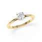 Verlobungsring Brillant Hidden Halo Gelbgold/- 750 mit Diamant ab 0.50ct