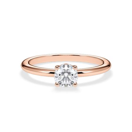 Verlobungsring Brillant Hidden Halo Roségold/- 750 mit Diamant ab 0.50ct