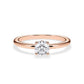 Verlobungsring Brillant Hidden Halo Roségold/- 750 mit Diamant ab 0.50ct