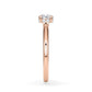 Verlobungsring Brillant Hidden Halo Roségold/- 750 mit Diamant ab 0.50ct