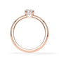 Verlobungsring Brillant Hidden Halo Roségold/- 750 mit Diamant ab 0.50ct