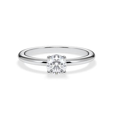 Verlobungsring Brillant Hidden Halo Weißgold/- 750 mit Diamant ab 0.50ct