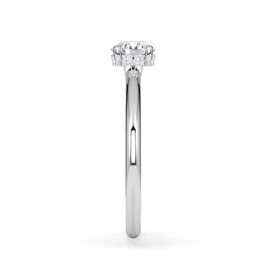 Verlobungsring Platin 950 mit Diamant I AMORE