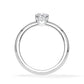 Verlobungsring Brillant Hidden Halo Weißgold/- 750 mit Diamant ab 0.50ct