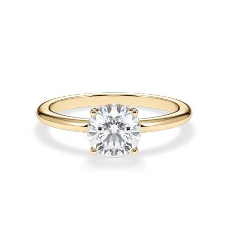 Verlobungsring Brillant Hidden Halo Gelbgold/- 750 mit Diamant ab 1.00ct