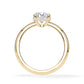Verlobungsring Brillant Hidden Halo Gelbgold/- 750 mit Diamant ab 1.00ct