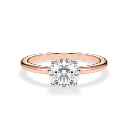 Verlobungsring Brillant Hidden Halo Roségold/- 750 mit Diamant ab 1.00ct