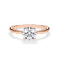 Verlobungsring Brillant Hidden Halo Roségold/- 750 mit Diamant ab 1.00ct